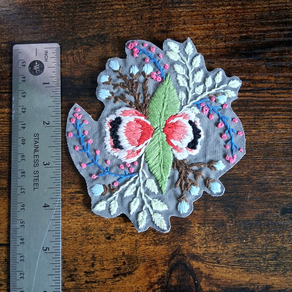 Floral Embroidered Patch - Multicolor - image 5